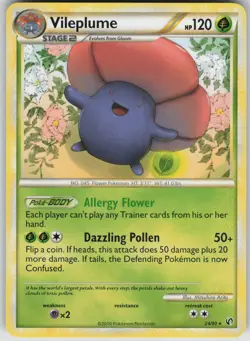 Pokemon TCG Vileplume Rare Undaunted 24/90 - Image 1