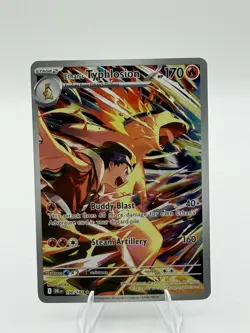 Ethan's Typhlosion 190/182 IR SV10: Destined Rivals Pokemon TCG, Ships Quickly - Image 1