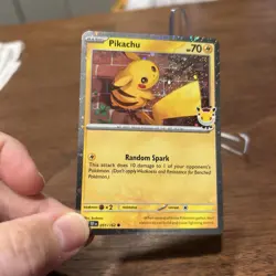 Pikachu (Cosmos Holo) - 051/162 - #51 - Pokemon: Temporal Forces - Image 1