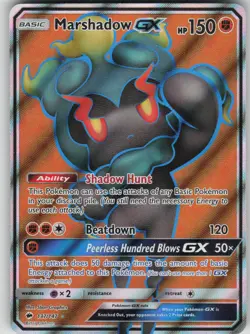 Pokemon TCG Marshadow GX (Full Art) Ultra Rare SM - Burning Shadows 137/147 - Image 1