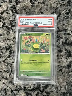 Budew Pokeball Holo- 004/131 - Prismatic Evolutions - Pokemon PSA 9 - Image 1