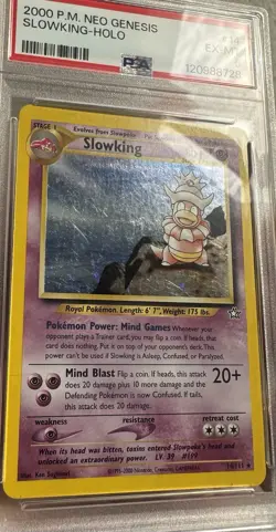 Slowking Neo Genesis 14/111 Holo Rare Unlimited PSA 6 English Pokemon TCG - Image 3