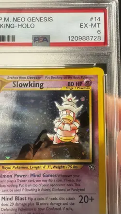 Slowking Neo Genesis 14/111 Holo Rare Unlimited PSA 6 English Pokemon TCG - Image 5