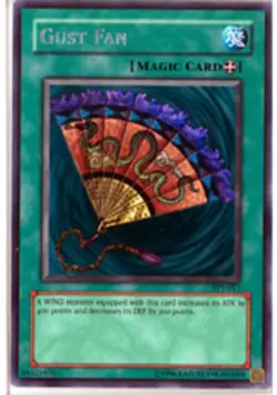 Yugioh! HP Gust Fan - TP1-011 - Rare - Unlimited Edition Heavily Played, English - Image 1