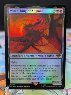 MTG The Lord Of the Rings- Witch-King of Angmar 114 Foil - Image 1