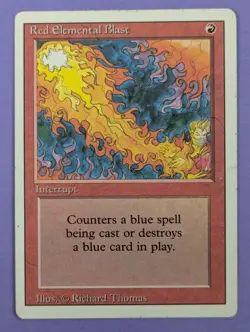 MTG Magic The Gathering: Revised Edition (3ED): Red Elemental Blast Common - HP - Image 3