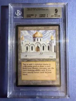Arabian Nights Library of Alexandria BGS 9.0 Graded Magic MTG - Image 1