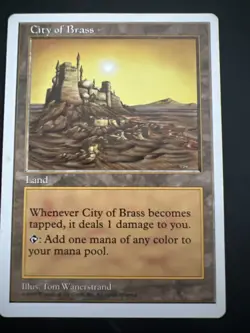 MAGIC the GATHERING---City of Brass---5th EDITION (MTG-6-2) - Image 1
