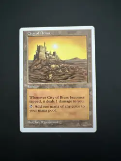 MAGIC the GATHERING---City of Brass---5th EDITION (MTG-6-2) - Image 4