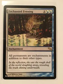 1x Enchanted Evening NM-Mint, English Mystery Booster / The List MTG Magic - Image 1