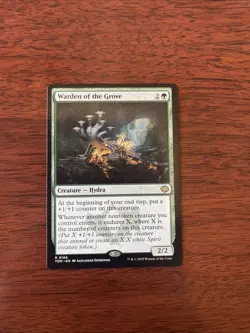 Magic The Gathering Warden of the Grove 166 Rare Tarkir: Dragonstorm NM - Image 1