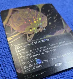 MTG 1x Contested War Zone (0143) (Borderless) (Galaxy Foil) - Image 2
