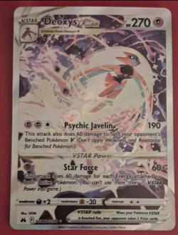 Pokemon TCG Deoxys VSTAR Holo + Mismagius Holo Lot 2 Crown Zenith Paldea - Image 1