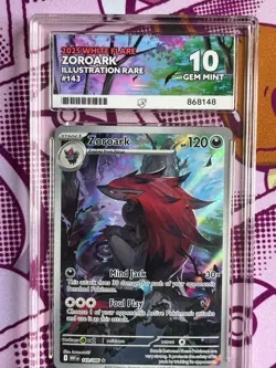 Pokemon - Zoroark 143/086 - Illustration Rare - White Flare - Graded - ACE 10 - Image 2