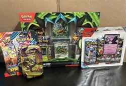 POKEMON OGERPON EX BOX + STELLAR CROWN + SURGING SPARKS TWILIGHT MASQUERADE LOT - Image 1