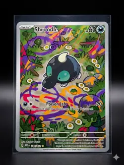 Pokemon TCG Shroodle 149/132 Me01: Mega Evolution Illustration Rare Holo Basic … - Image 1