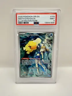 Misty's Psyduck 193/182 Destined Rivals IR Holo PSA 9 - Image 1