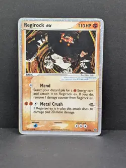 Regirock ex 99/106 Emerald Holo Ultra Rare Pokemon TCG Nintendo HP - Image 1