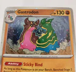 Perfect Swirl Placement!!! GASTRODON POKEMON COSMOS HOLO 107/191 PROMO NM HOLO - Image 1