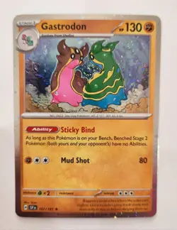 Perfect Swirl Placement!!! GASTRODON POKEMON COSMOS HOLO 107/191 PROMO NM HOLO - Image 2