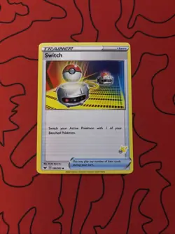 Switch 183/202 #52 Pokemon Pikachu Deck Variant Sword & Shield base E #52 - Image 1