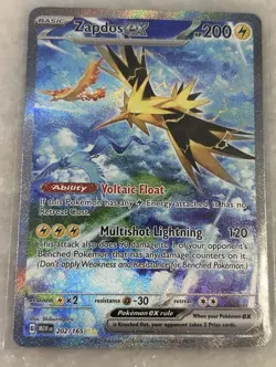 Zapdos EX 202/165 Scarlet & Violet 151 Special Illustration Rare NM/Mint - Image 1