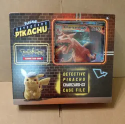 Pokemon Detective Pikachu Charizard GX Case File Box Factory Sealed - Image 1