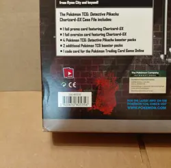 Pokemon Detective Pikachu Charizard GX Case File Box Factory Sealed - Image 3