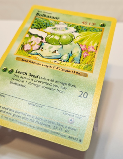 Bulbasaur 44/102 Common Shadowless Base Set Pokemon 1781 - Image 2