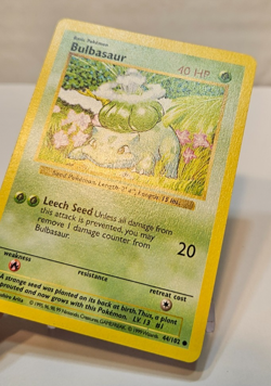Bulbasaur 44/102 Common Shadowless Base Set Pokemon 1781 - Image 3
