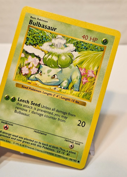 Bulbasaur 44/102 Common Shadowless Base Set Pokemon 1781 - Image 4