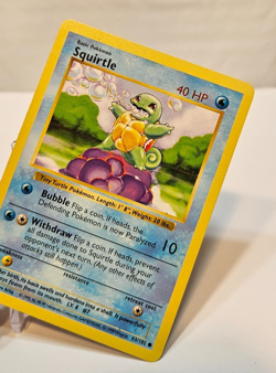 Squirtle 63/102 Common Shadowless Base Set Pokemon 1788 - Image 4