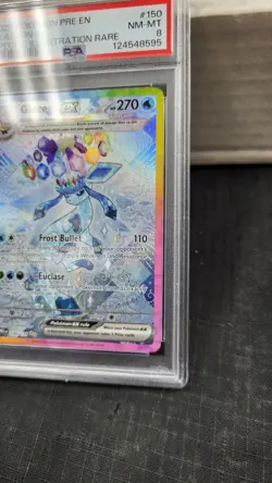 2025 GLACEON EX SIR SPECIAL ILLUSTRATION RARE PRISMATIC POKEMON PSA 8 #150 - Image 3