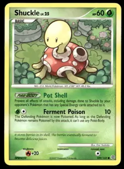 Pokemon Secret Wonders #109/132 Shuckle Common - Image 1