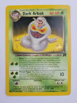 Dark Arbok W Stamped Pokemon Card Promo - Team Rocket 19/82 WOTC Rare - Image 1