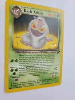 Dark Arbok W Stamped Pokemon Card Promo - Team Rocket 19/82 WOTC Rare - Image 2