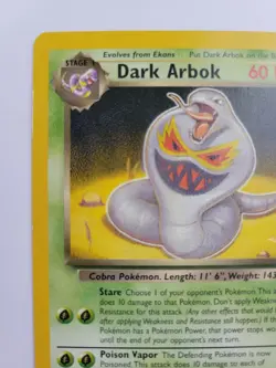 Dark Arbok W Stamped Pokemon Card Promo - Team Rocket 19/82 WOTC Rare - Image 3
