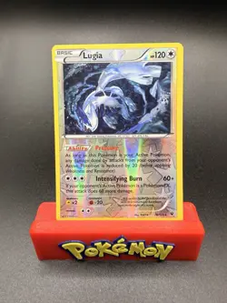 POKEMON LUGIA 78/124 RARE REVERSE HOLOFOIL FATES COLLIDE NM CARD TCG - Image 1