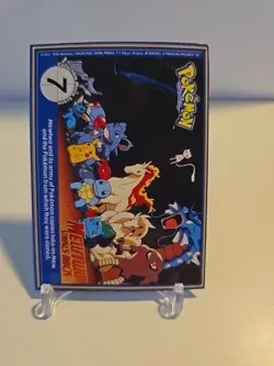 Pokemon Burger King PokeTrivia Non-perforated Marowak #105 (HP/DMG) - Image 2