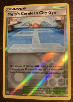 Misty's Cerulean City Gym - 61/68 - Hidden Fates - POKEMON REVERSE HOLO - Image 2