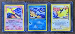 Moltres 21 Articuno 22 Zapdos 23 Wizards Black Star Promo Pokemon Cards - Image 1