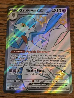 Gardevoir ex 217/091 Full Art | Paldean Fates Pokemon Card NM - Image 1