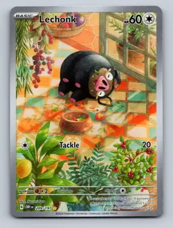 Pokemon TCG Lechonk Holo Illustration Rare SV03: Obsidian Flames 209/197 - Image 1