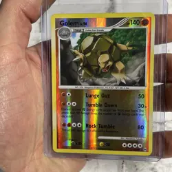 Pokemon Golem 19/99 Arceus Reverse Holo MP+ Condition 2009 Pokemon Nintendo Card - Image 1