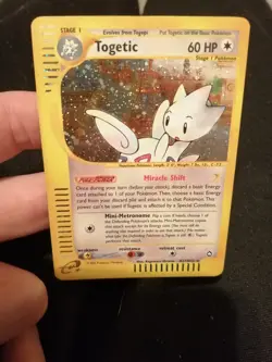 Pokemon Togetic H27/H32 Aquapolis Holo Rare Eng - Image 3