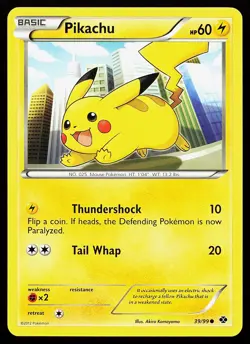 Pikachu 39/99 Common Next Destinies Pokemon Card - Image 1