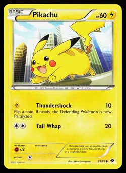 Pikachu 39/99 Common Next Destinies Pokemon Card - Image 1