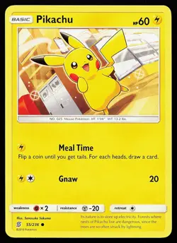 Pikachu 55/236 Common Unified Minds Pokemon Card - Image 1