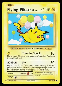 Flying Pikachu 110/108 Secret Rare Evolutions Pokemon Card - Image 1
