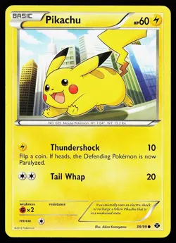 Pikachu 39/99 Common Next Destinies Pokemon Card - Image 1
